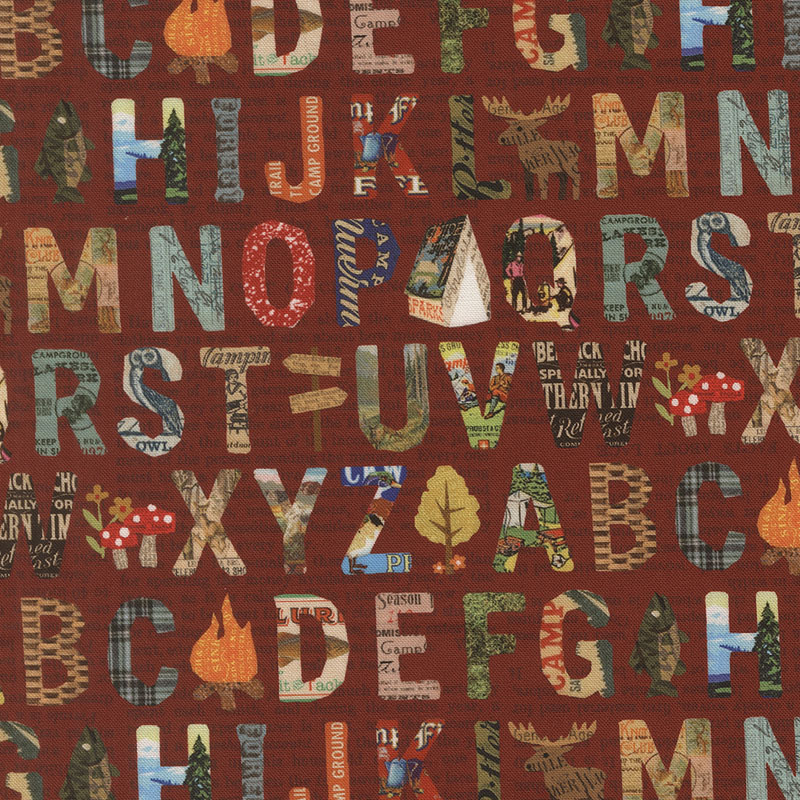 Paper Trails By Cathe Holden For Moda - Digital Print - Campfire