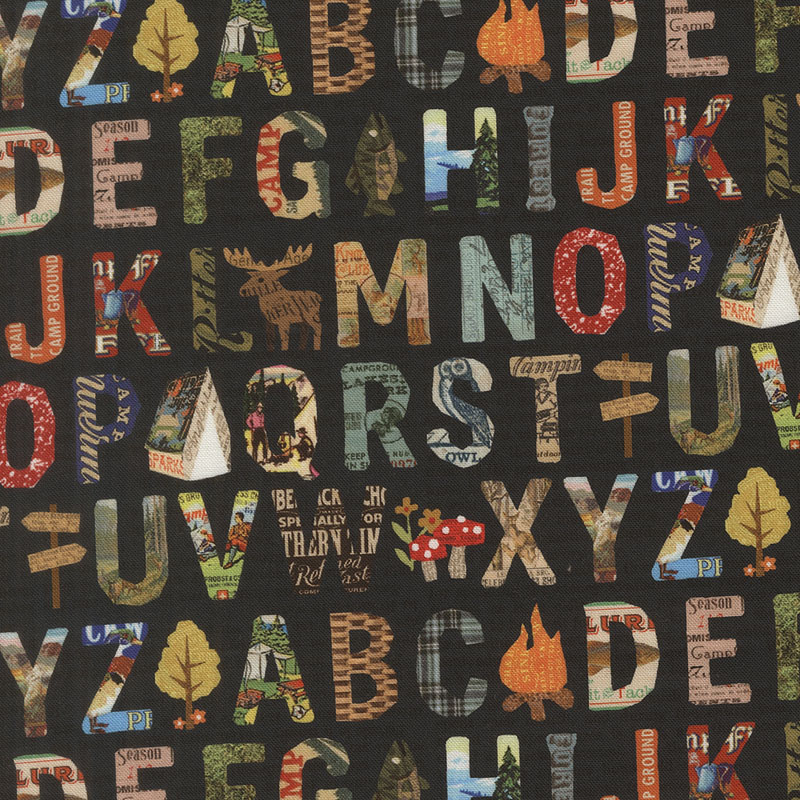 Paper Trails By Cathe Holden For Moda - Digital Print - Navy