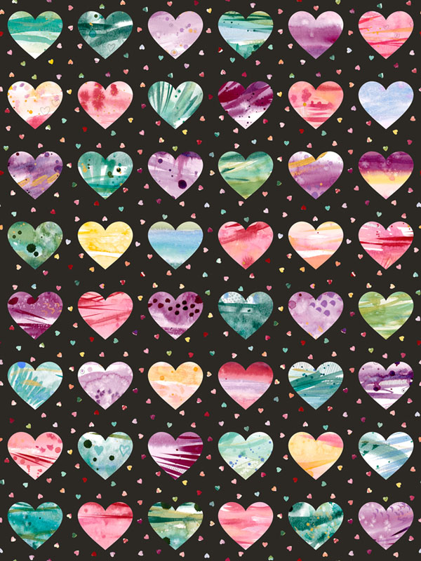 Little Lovelies By Create Joy Project For Moda - Digital Print - Midnight