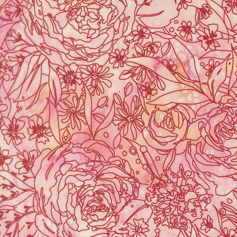 Little Lovelies By Create Joy Project For Moda - Digital Print - Blush