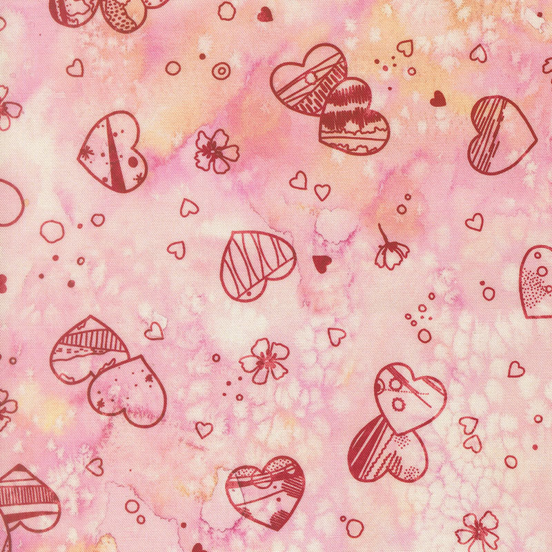 Little Lovelies By Create Joy Project For Moda - Digital Print - Blush