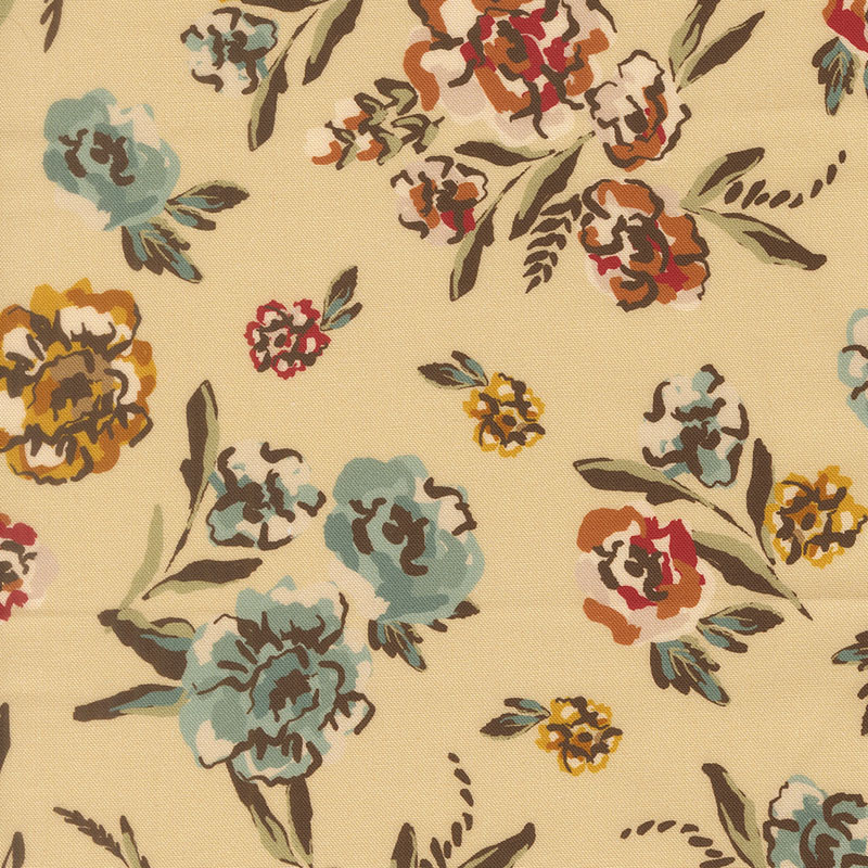Flora Thread By Fancy That Design House For Moda - Digital Print - Almond