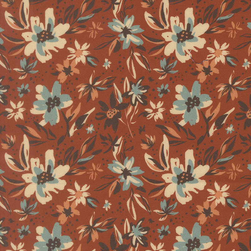 Flora Thread By Fancy That Design House For Moda - Digital Print - Spice