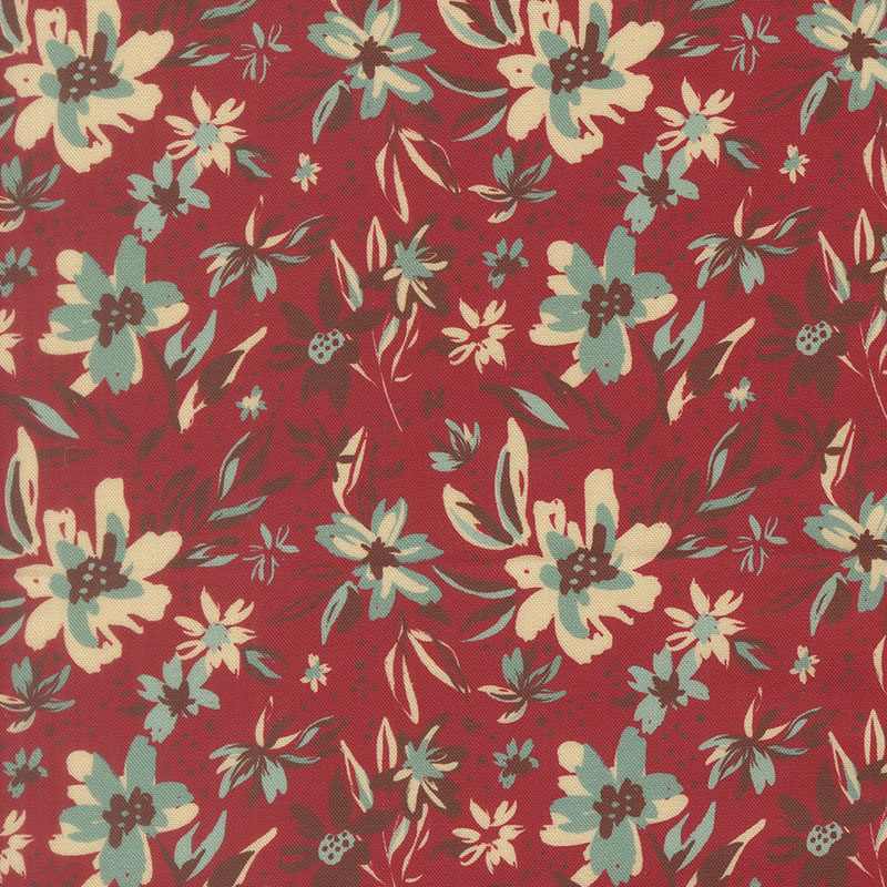 Flora Thread By Fancy That Design House For Moda - Digital Print - Brick