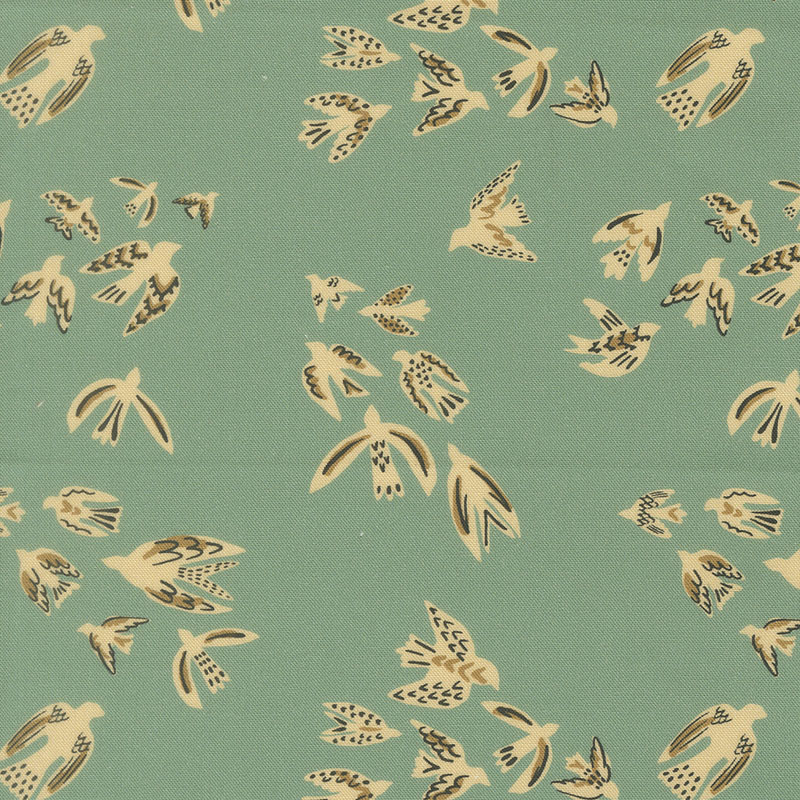 Flora Thread By Fancy That Design House For Moda - Digital Print- Teal