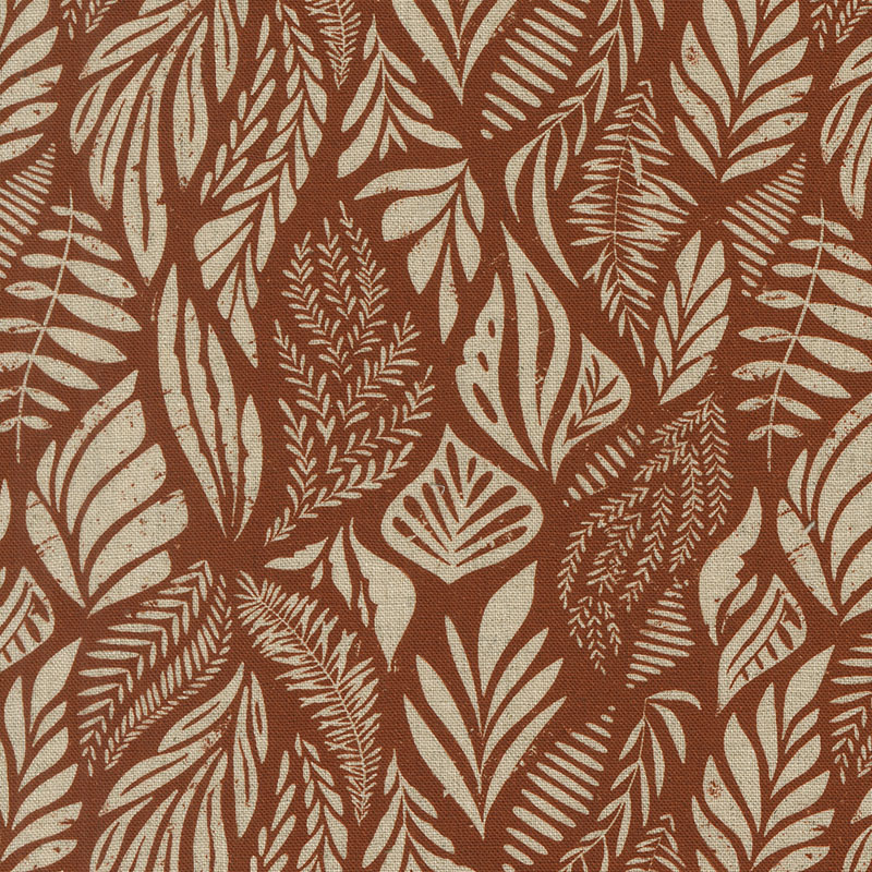 Flora Thread By Fancy That Design House For Moda - Mochi Linen - Spice