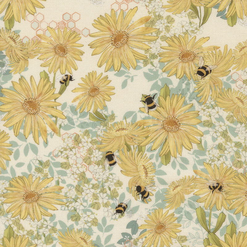 Pollinators By Robin Pickens For Moda - Digital Print - Cloud