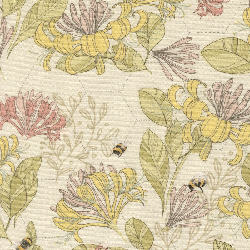 Pollinators By Robin Pickens For Moda - Digital Print - Cloud