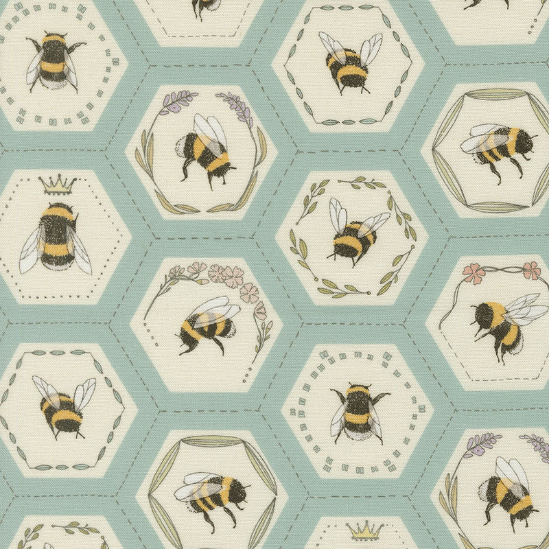 Pollinators By Robin Pickens For Moda - Digital Print - Stream