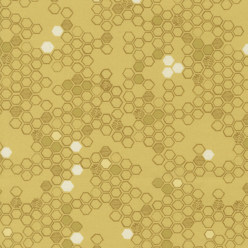 Pollinators By Robin Pickens For Moda - Digital Print - Honey