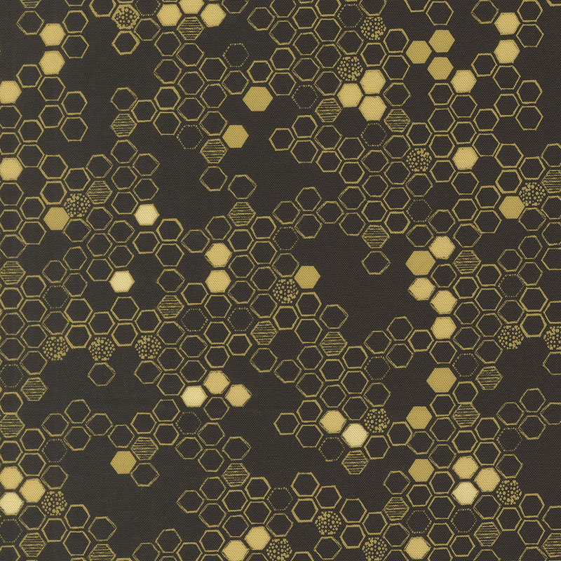 Pollinators By Robin Pickens For Moda - Digital Print - Onyx