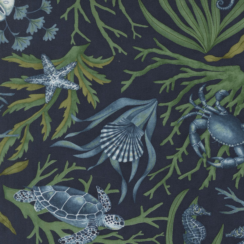 Seaside By Deb Strain For Moda - Deep Sea
