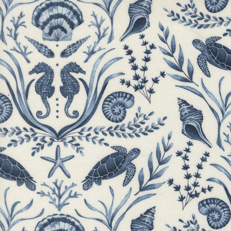 Seaside By Deb Strain For Moda - Seafoam White
