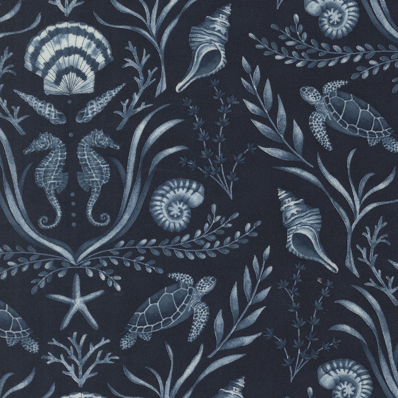 Seaside By Deb Strain For Moda - Deep Sea