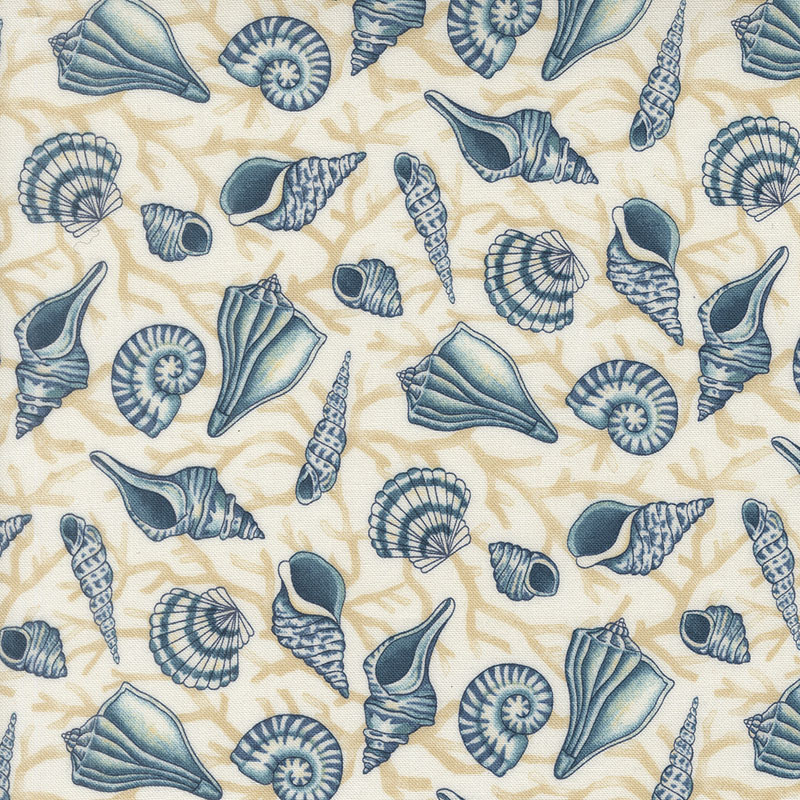Seaside By Deb Strain For Moda - Seafoam White