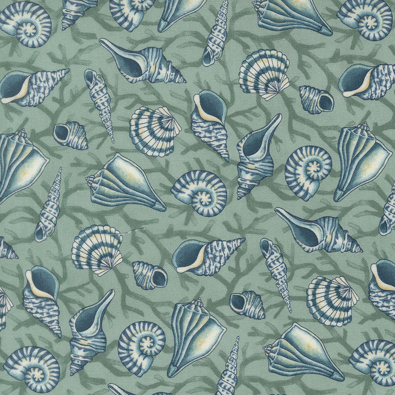 Seaside By Deb Strain For Moda - Aqua