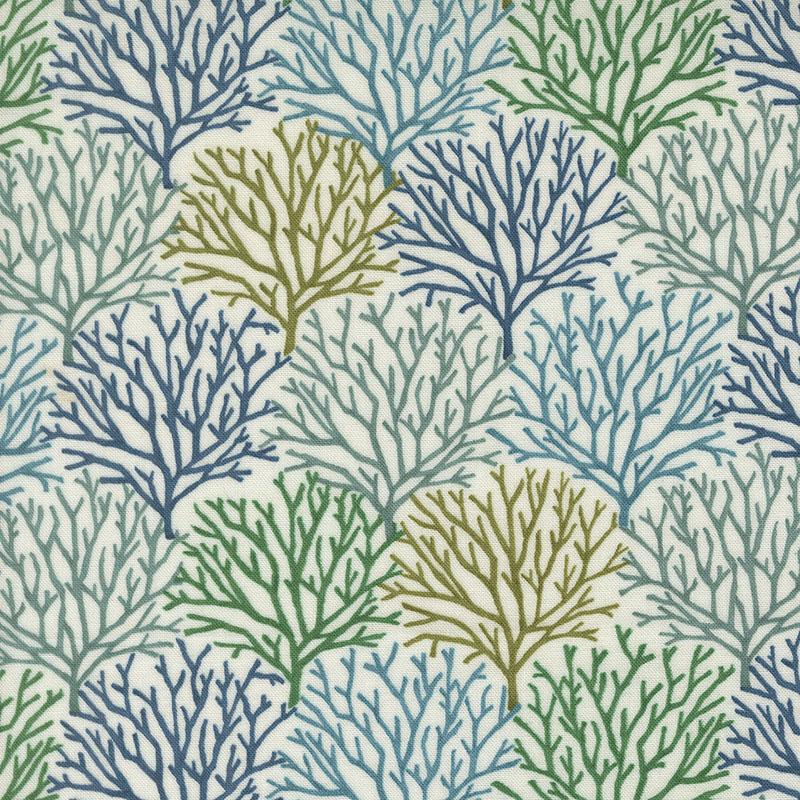 Seaside By Deb Strain For Moda - Seafoam White