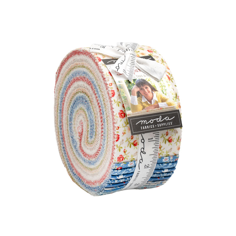 Larkspur And Linen Jelly Rolls By Moda - Packs Of 4