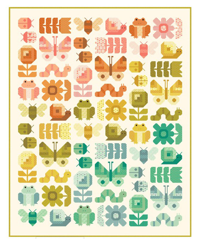 Popcorn - Digital Top By Elizabeth Hartman For Moda
