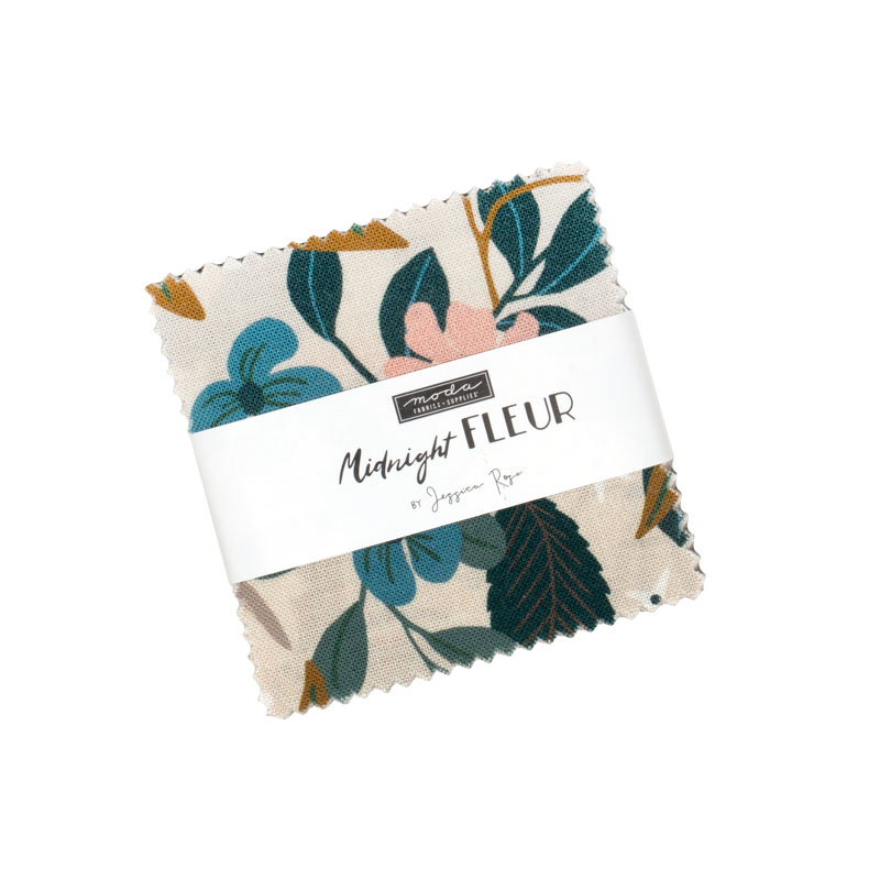 Midnight Fleur Mini Charm Packs By Moda - Packs Of 24