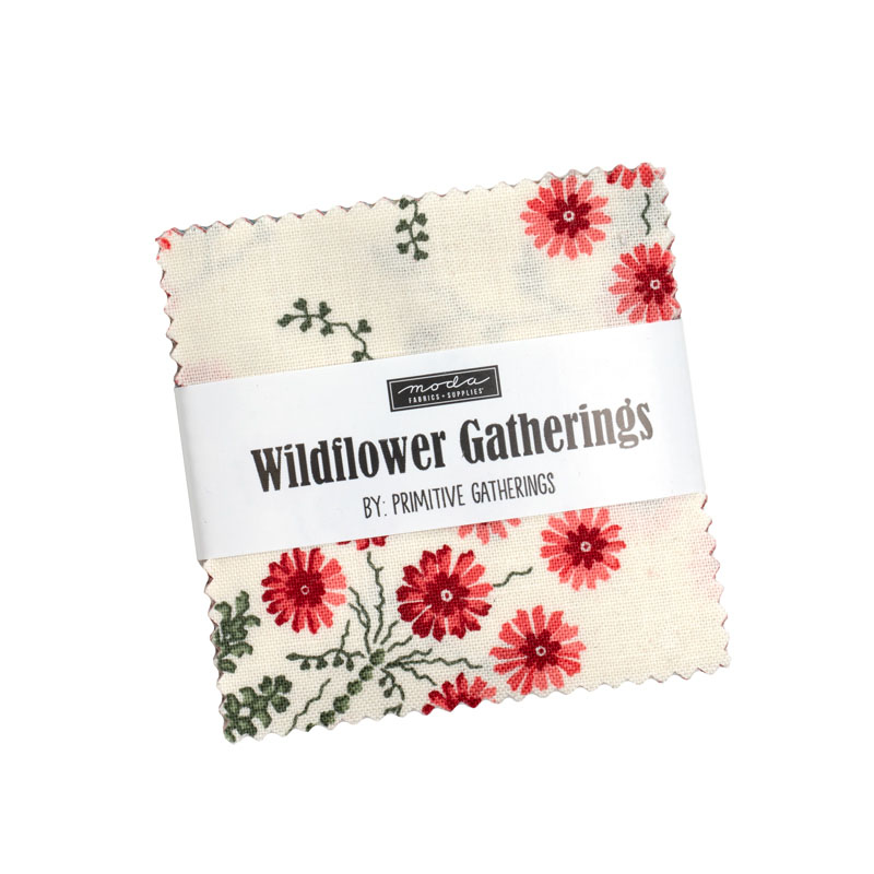 Wildflower Gatherings  Mini Charm Packs By Moda - Packs Of 24