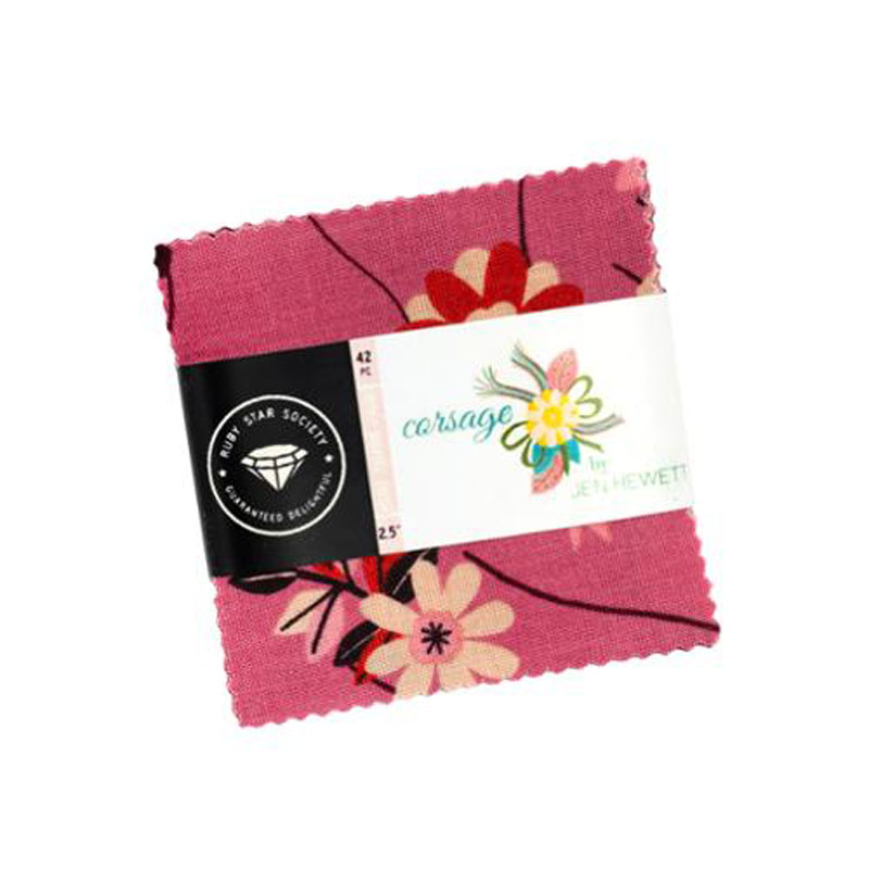 Corsage Mini Charm Packs By Moda - Packs Of 24
