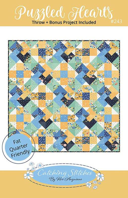 Puzzled Hearts Pattern By Catching Stitches For Moda - Minimum Of 3