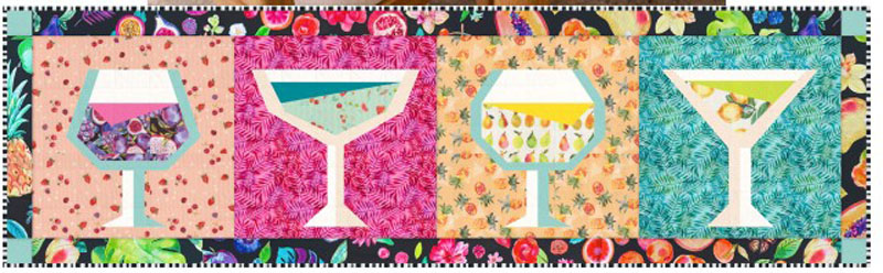 Copa Cocktails Pattern By Amarilys Quilts & Projects For Moda - Minimum Of 3