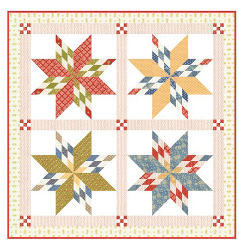 Larkspur Stars Pattern By Fig Tree & Co. For Moda - Minimum Of 3