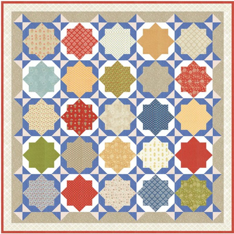 Garden Gate Pattern By Fig Tree & Co For Moda - Minimum Of 3