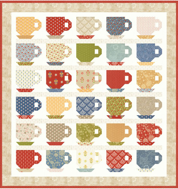 Tea For Two Pattern By Fig Tree & Co For Moda - Minimum Of 3