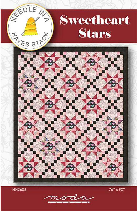 Sweetheart Stars Pattern By Needle In A Hayes Stack For Moda - Minimum Of 3