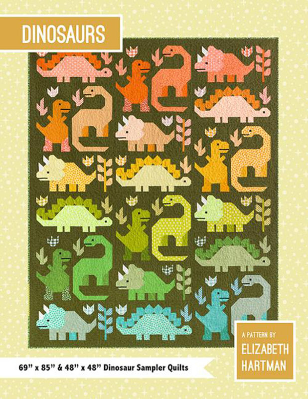 Dinosaurs Pattern By Patterns By Elizabeth Hartman For Moda