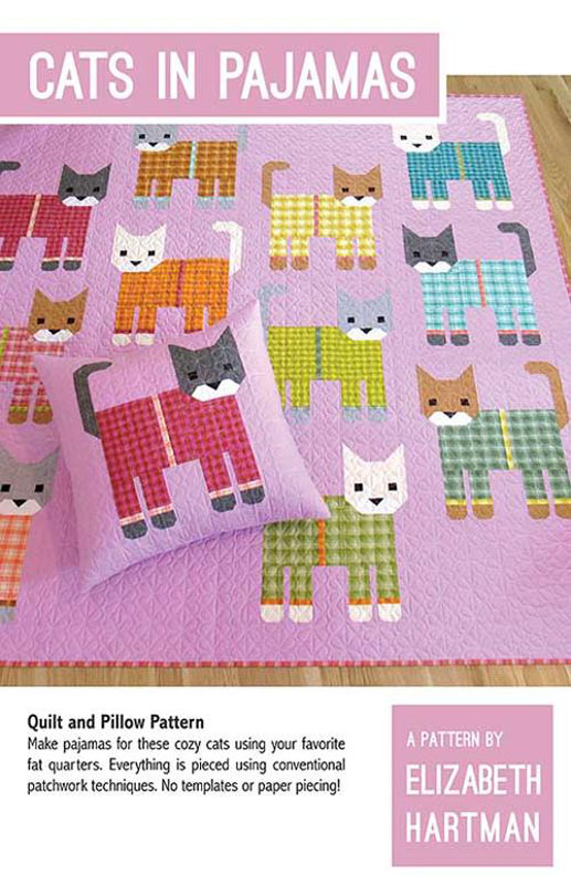 Cats In Pajamas Pattern By Patterns By Elizabeth Hartman For Moda - Minimum Of 3