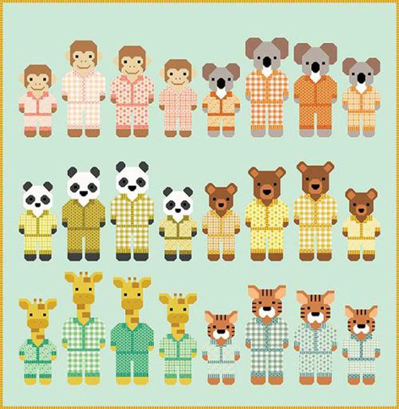 Pajama Party Pattern By Patterns By Elizabeth Hartman For Moda