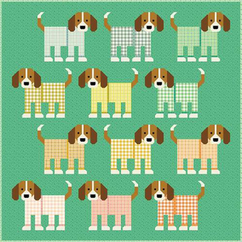 Pups In Pajams Pattern By Patterns By Elizabeth Hartman For Moda - Minimum Of 3