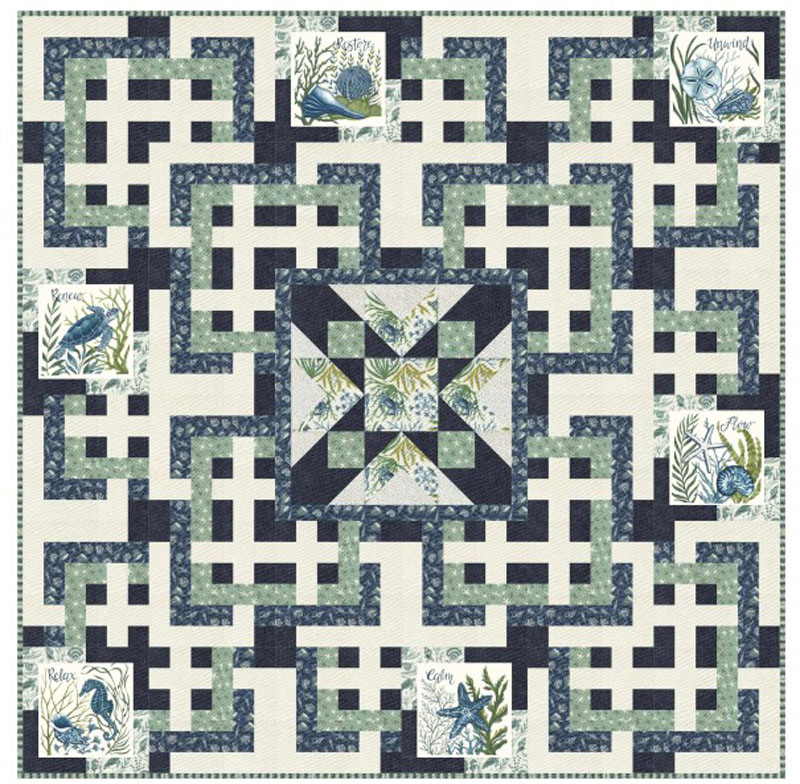 Ocean Maze Pattern By Designs By Lavender Lime For Moda - Minimum Of 3