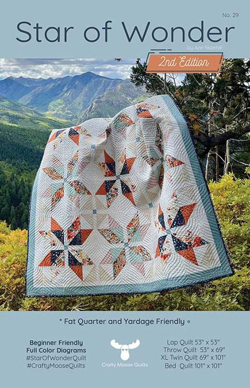 Star Of Wonder 2nd Edition Pattern By Crafty Moose Quilts For Moda - Minimum Of 3