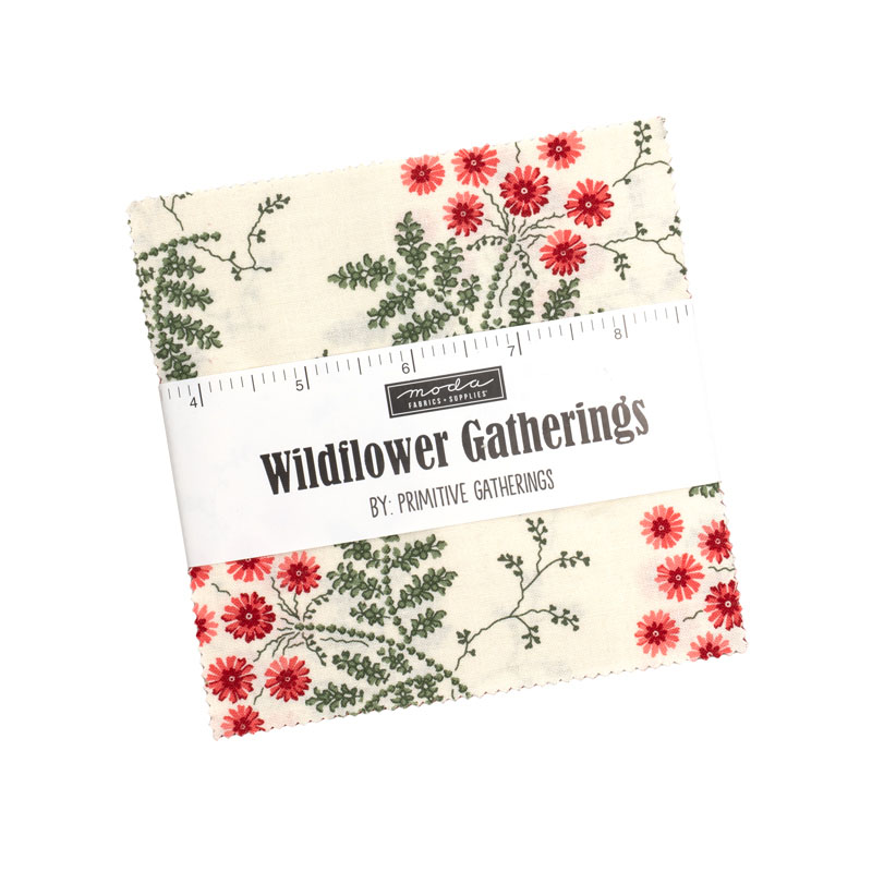 Wildflower Gatherings  Charm Packs By Moda - Packs Of 12