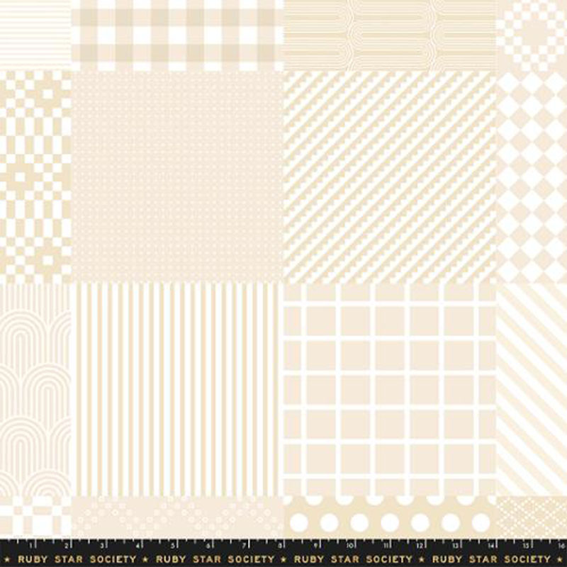 Float By Rhasida Coleman-Hale Of Ruby Star Society For Moda - Sampler Cheater Yardage 24" X 45" Panel Parchment