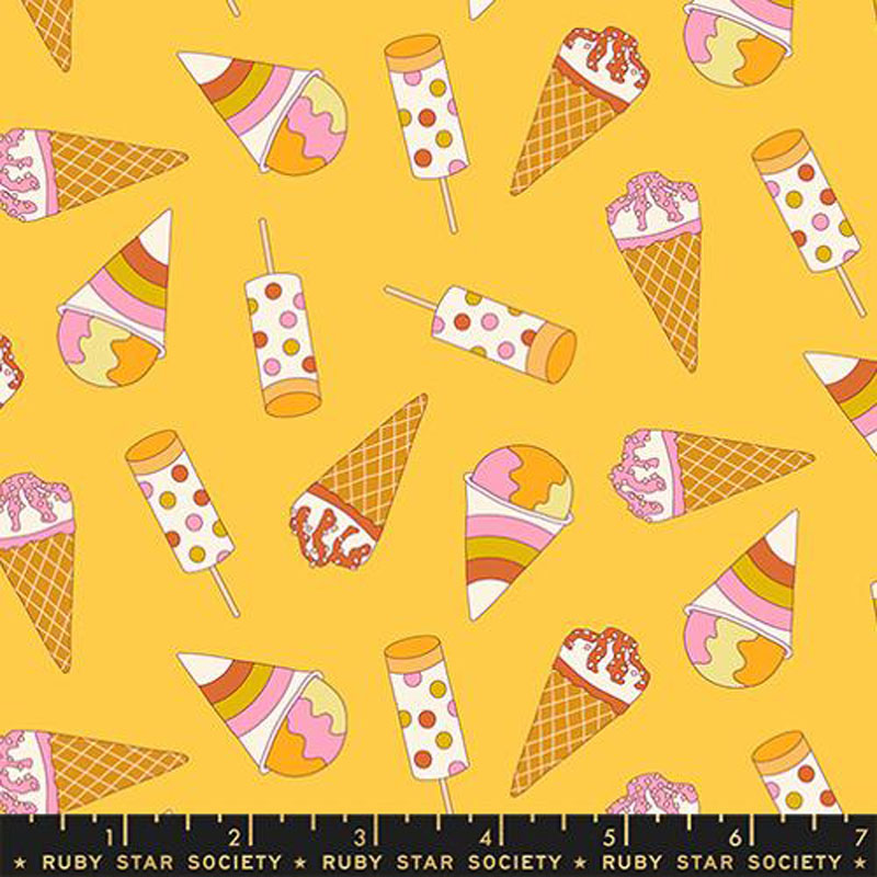 Sugar Cone 2 By Kim Kight Of Ruby Star Society For Moda - Sunshine