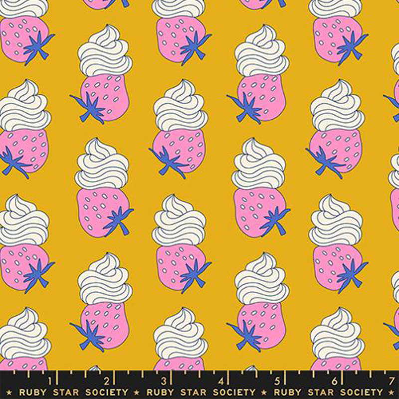Sugar Cone 2 By Kim Kight Of Ruby Star Society For Moda - Goldenrod