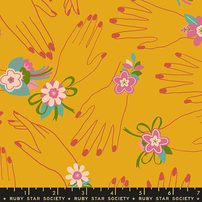 Corsage By Jen Hewett Of Ruby Star Society For Moda - Goldenrod