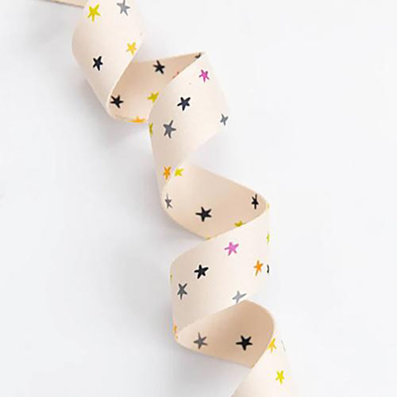 Webbing Starry 1.5" Wide 22.86 Mtr By Alexia Marcelle Abegg For Moda - Natural/Magic