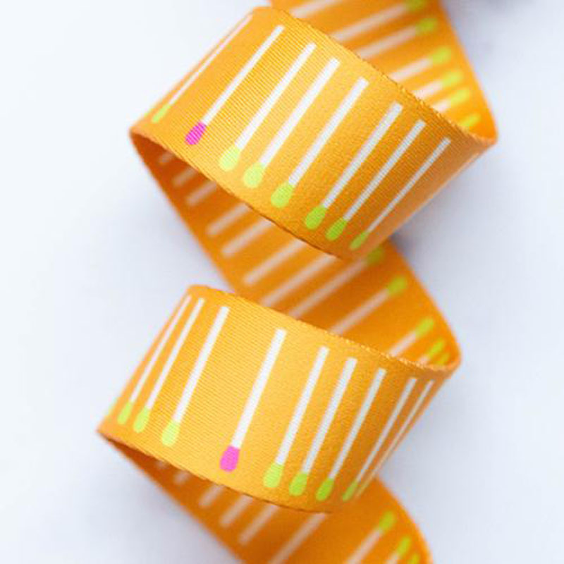 Webbing Meet Match Goldenrod 1.5" Wide 22.86 Mtr By Rashida Coleman-Hale For Moda