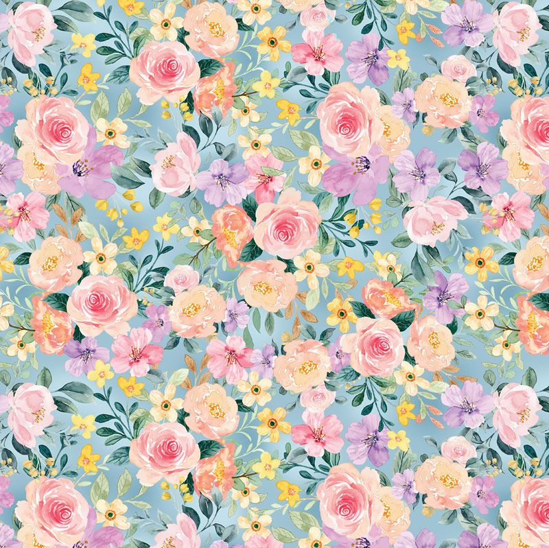 Recipe For Happiness By Kanvas Studio For Benartex - Light Teal