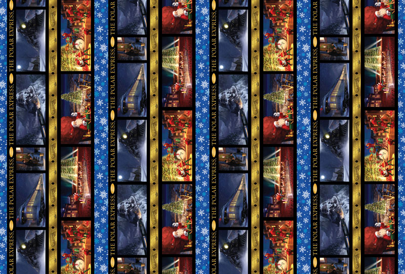 The Polar Express By Warner Bros For Benartex - The Polar Express Stripe Multi
