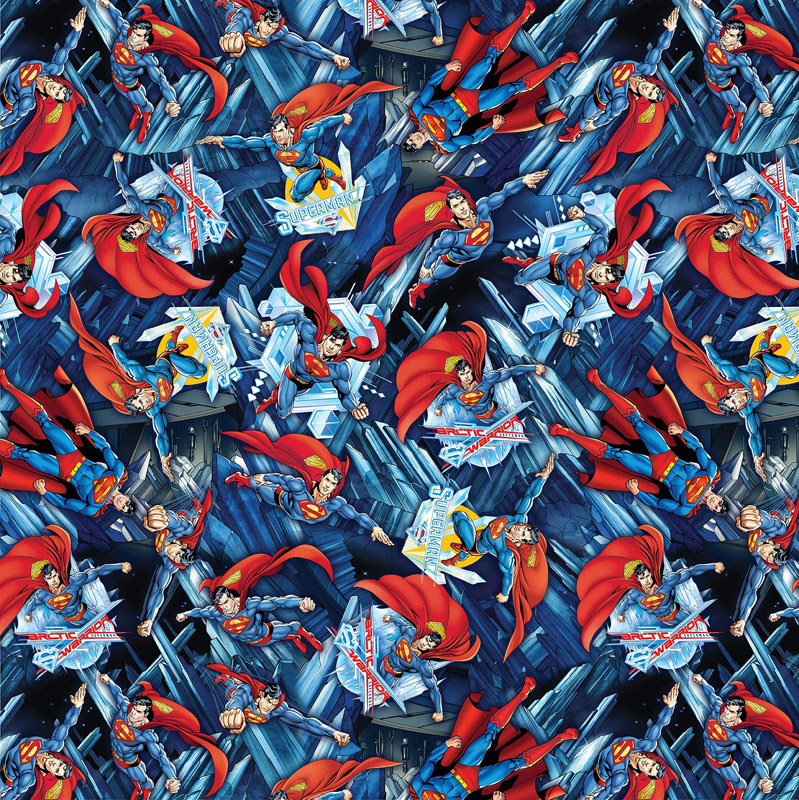 Superman By Warner Bros For Benartex - Legendary Superman Navy/Royal