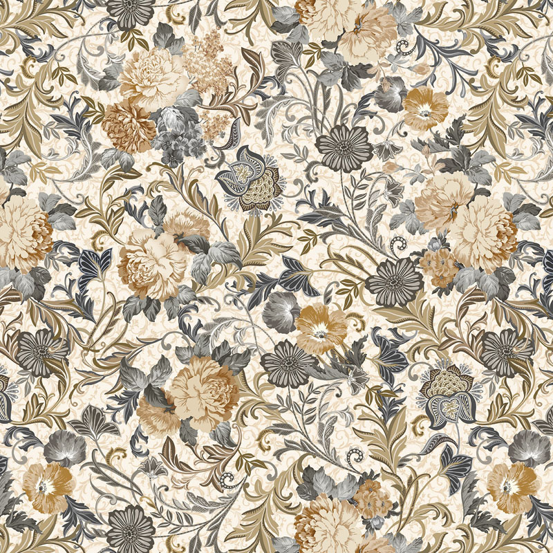 Warm Embrace By Kanvas Studio For Benartex - Floral Embrace Cream