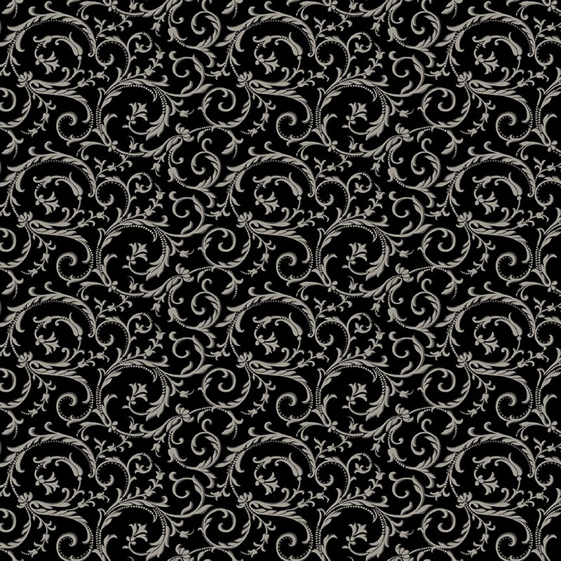 Warm Embrace By Kanvas Studio For Benartex - Scrolling Embrace Black